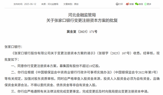 时隔半年再(🍳)定(🚏)增！张家口银行频频补充资本背后，盈利能力亟待改善